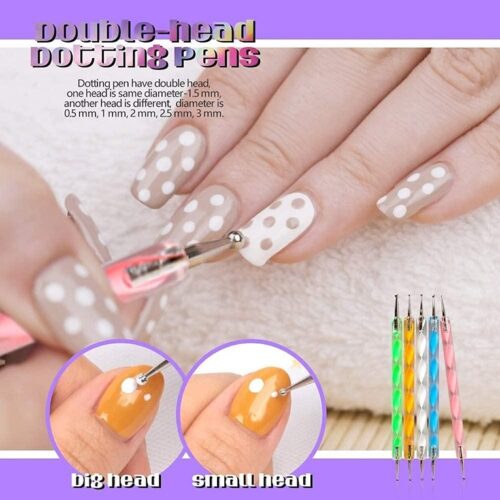 Nail Stamping Plate with Nail Silicone Stamper Dotting Tools for Nail Art 4 1