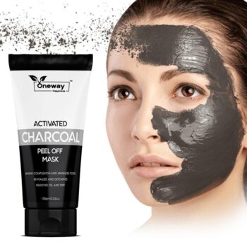 Oneway Happiness Activated Charcoal Peel off Mask for remove Dead Skin and Glowing skin 100gm 1