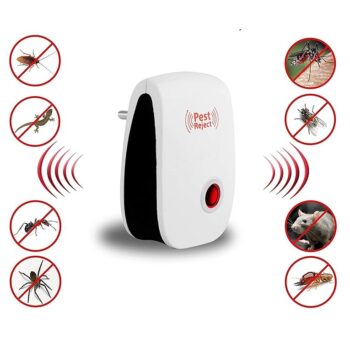 PEST REJECT Ultrasonic Pest Repeller to Repel Rats, Cockroach, Mosquito, Home Pest and Rodent Repelling Aid