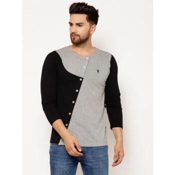 Polyester Color Block Full Sleeve T-Shirt 1