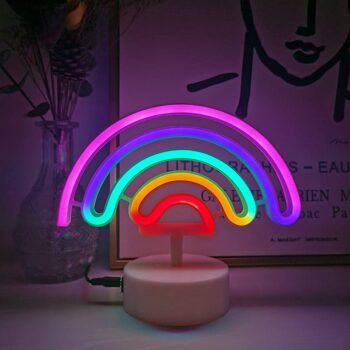 Rainbow Neon Night LED Lamp Table Bedside LED Lamp for Bedroom 1