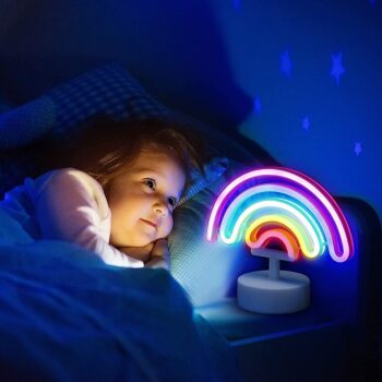 Rainbow Neon Night LED Lamp Table Bedside LED Lamp for Bedroom 4
