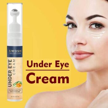 SWOSH Under Eye Cream For Dark Circles And Wrinkles Removal Roll On 15 ml 3