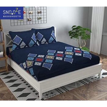 Snooze King Size Elastic Fitted Double Bedsheets