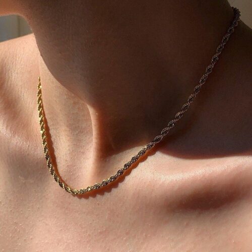 Stylish Gold Plated Alloy Chain for Men