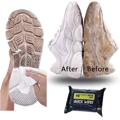 Wipes Sneaker Shoe Wipes Cleaner Instant Sneaker Cleaner Premium Cleaning Solution Suitable for Different Sneakers Sports Shoe Portable Carrying for Travel1