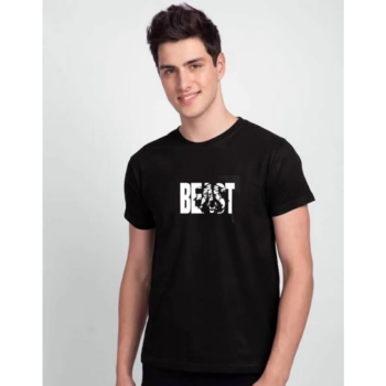Men Trending Beast T-Shirt - Black