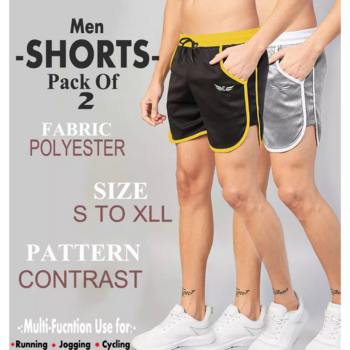 Men Colorblocked Cycling Shorts