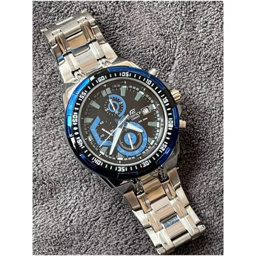 Luxury Edifice Casio Watch, Chronograph Date Watch for Men