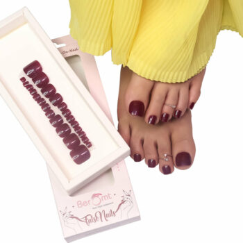Beromt Press on Nails Beautiful Full Fake Nails For Toe Tips Nailart Decoration - BFN263TN