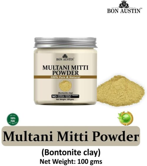 300 100 pure natural multani mitti powder combo pack of 3 jars original imafrykwawfhtf7j