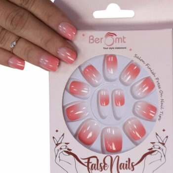 Beromt Press On Nails Printed Casual Nails For | Professionals Quality Nails - BFN610CN