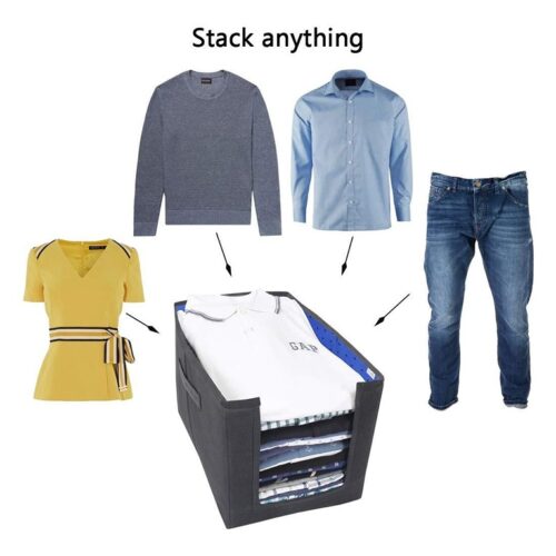 Closet Organizer Foldable Shirts and Clothing Organizer StackersPack of 6 6