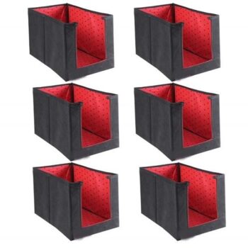 Closet Organizer-Foldable Shirts and Clothing Organizer Stackers(Pack of 6)