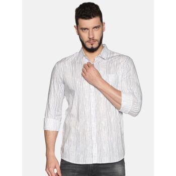 Cotton Stripes Casual Shirt For Men