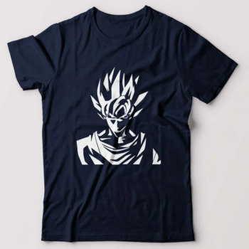 Dragon Ball T-shirt Crew Neck Printed-Navy Blue