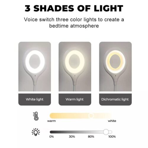 Intelligent Voice Control USB Lamp with 3 Color LED Light