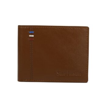 Lorenz Bi-Fold Brown Genuine Leather Wallet for Men (Star Austin) (1)