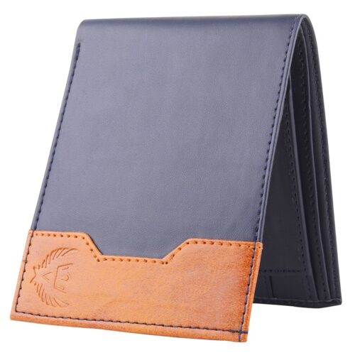 Lorenz Bi Fold PU Leather Wallet for Men Blue 1