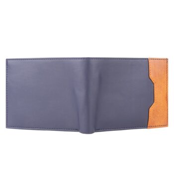 Lorenz Bi Fold PU Leather Wallet for Men Blue 3