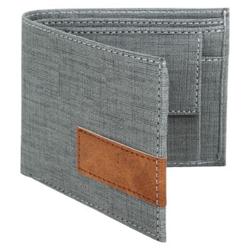 Lorenz Wallet Bi Fold Casual Gray Wallet for Men Gray Tan 2