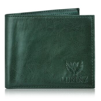 Lorenz Wallet Bi-Fold Casual Green Wallet for Men