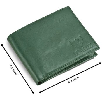 Lorenz Wallet Bi Fold Casual Green Wallet for Men 4