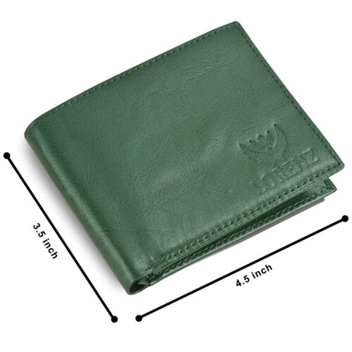 Lorenz Wallet Bi Fold Casual Green Wallet for Men 4