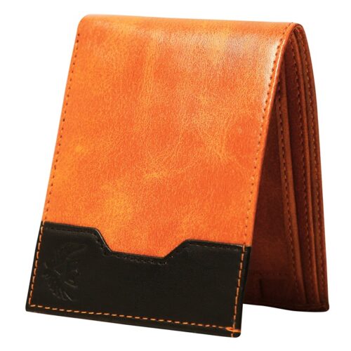 Lorenz Wallet Bi Fold Synthetic leather Wallet For Men Tan Black 1