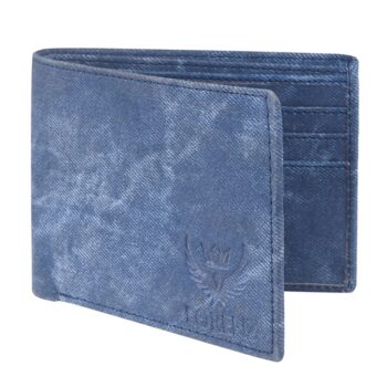 Lorenz Wallet Blue Denim Wallet for Men & Boys