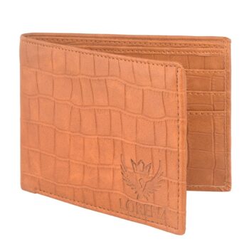 Lorenz Wallet Brown Texture Bi-Fold Wallet for Men
