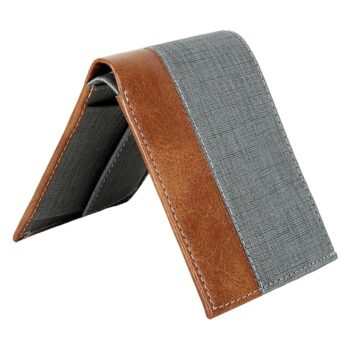 Lorenz Wallet Casual Bi Fold Wallet for Men Gray Tan 4