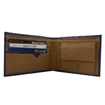 Lorenz Wallet PU Leather RFID Protected Wallet for Men Blue 1 1