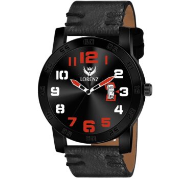 Lorenz Watch Date Edition Black Dial Analog Watch for Men