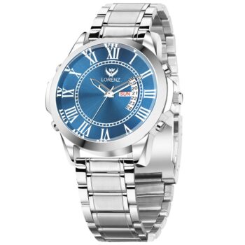 Lorenz Watch Day & Date Edition Blue Dial Analog Watch for Men