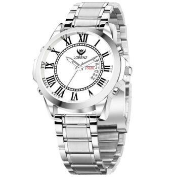 Lorenz Watch Day & Date Edition White Dial Analog Watch for Men
