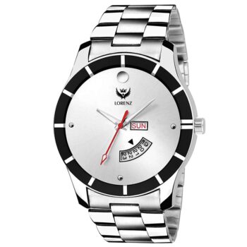 Lorenz Watch Day & Date Silver Dial Men's Analog Watch