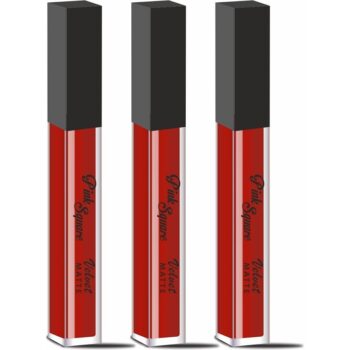Matte Long Lasting Liquid Dark Red(Maroon) Lipstick- Combo Pack Of 3 Pcs