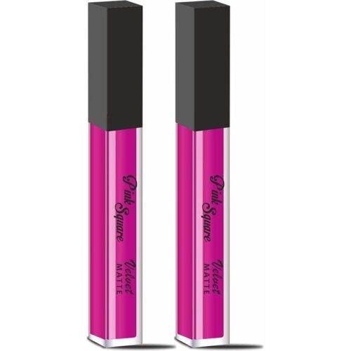 Matte Long Lasting Liquid Pink Lipstick- Ideal For Women and College Girls Combo Pack Of 2 Pcs