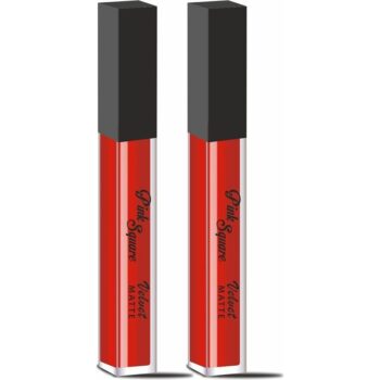 Matte Long Lasting Liquid Red Lipstick- Ideal For Women and College Girls Combo Pack Of 2 Pcs