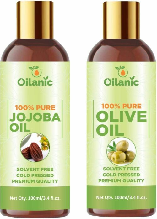 Oilanic Jojoba Oil & Olive Oil Combo pack of 2 bottles(200 ml)