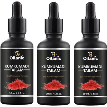 Oilanic Kumkumadi Tailam For -Anti-Ageing & Radiant Skin Combo Pack of 3 (90 ml)