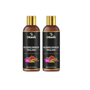 Oilanic Kumkumadi Tailam For - Skin Brightening Pack of 2 Pcs (200 ml)