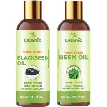 Oilanic Premium Blackseed Oil & Neem Oil Combo pack of 2 (200 ml)
