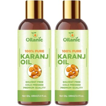 Oilanic Premium Karanj Oil Combo pack of 2 bottles of 100 ml(200 ml)