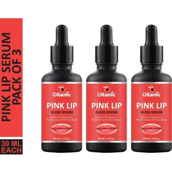 Oilanic Premium Pink Lip Serum oil- For Soft and Moisturized Lips for Men & Women (90 ml)