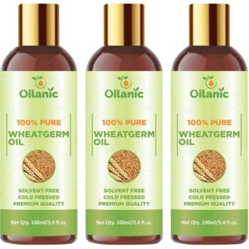 Oilanic Premium Wheatgerm Oil Combo pack of 3 bottles of 100 ml(300 ml)