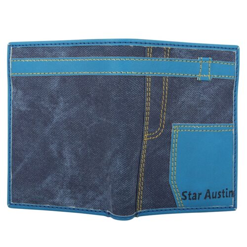 Star Austin Wallet Bi Fold Blue PU Leather Wallet for Men Lorenz 3