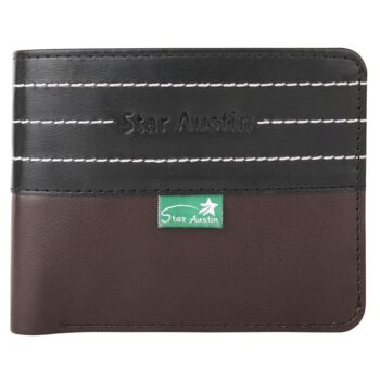 Star Austin Wallet Bi-Fold Brown-Black PU Leather Wallet for Men (Lorenz)