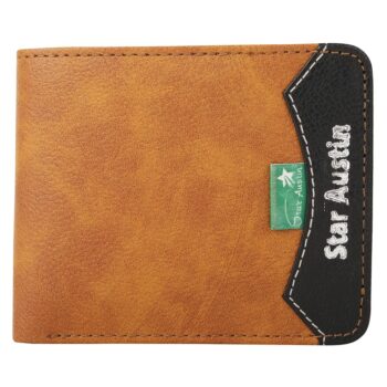 Star Austin Wallet Bi-Fold Brown PU Leather Wallet for Men (Lorenz)